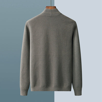 Plaid knit cardigan for men | Calder -7