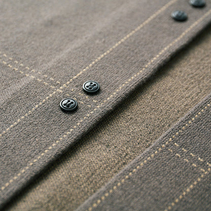 Plaid knit cardigan for men | Calder -9