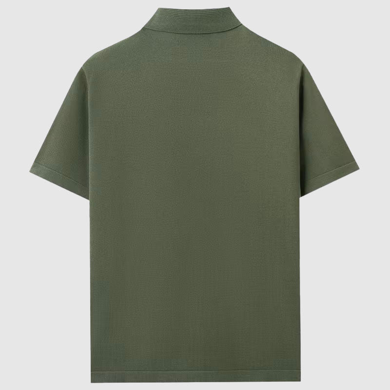 Elegant short sleeve knitted shirt for men | Eliano -6