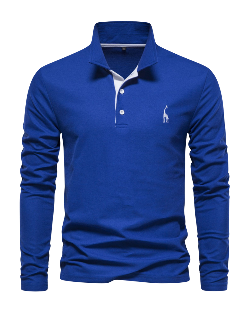 Long sleeve polo shirt for men -5