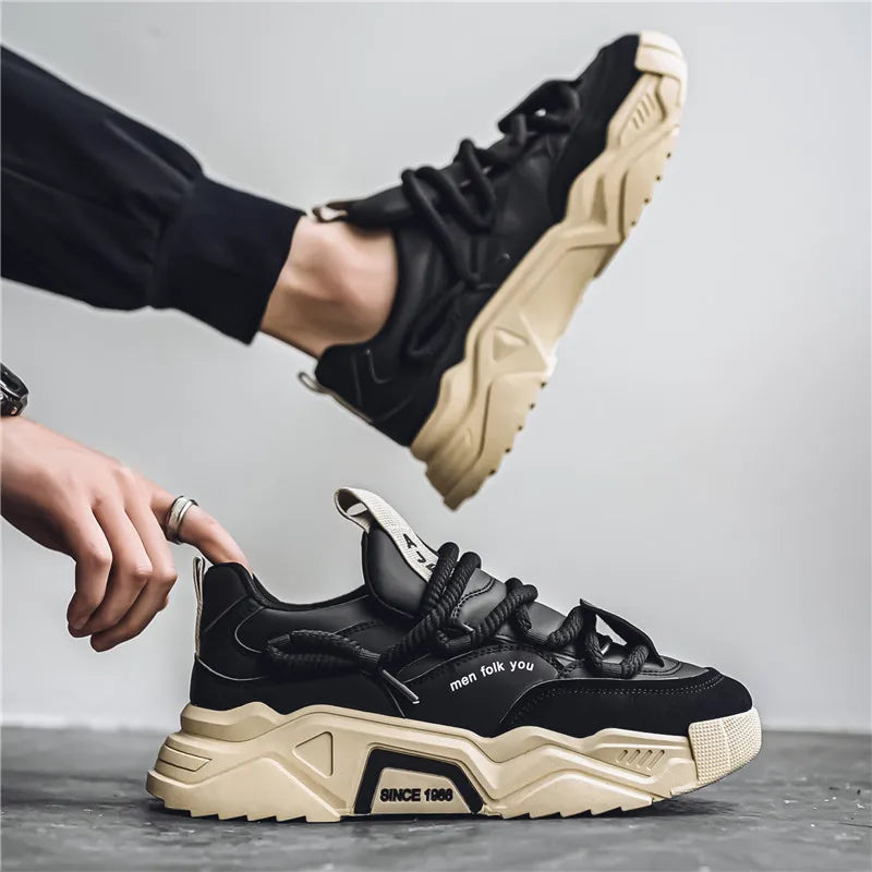 Classic leather low-top everyday trainers for men | Matteo -6