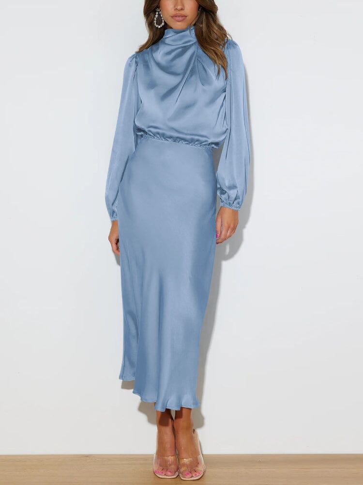 Elegant silk dress for women | Alessia -4