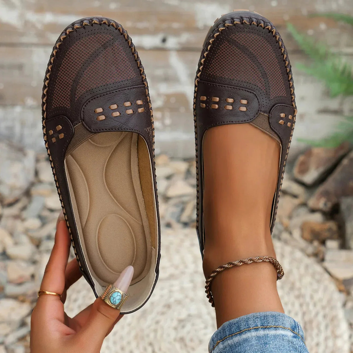 Elodie featherlight loafers for women | Solara -1