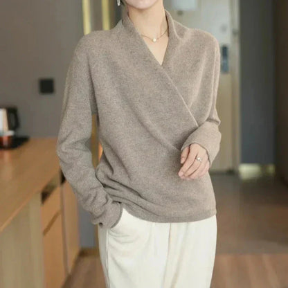 Soft cashmere crewneck jumper for women | Novelle -3