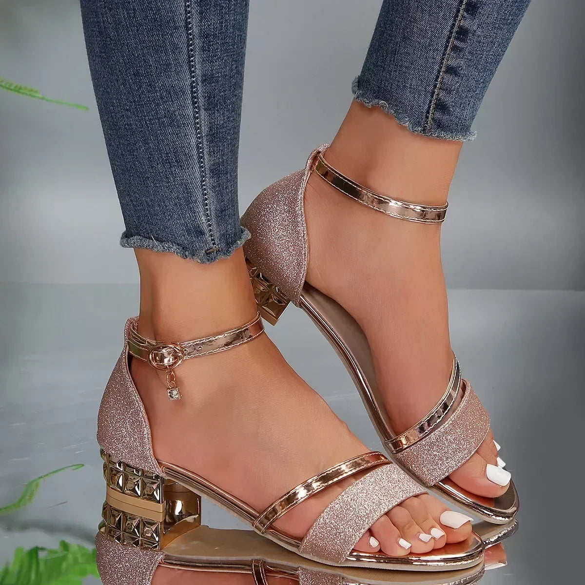Aurelle Nikki luxury heeled sandals for women