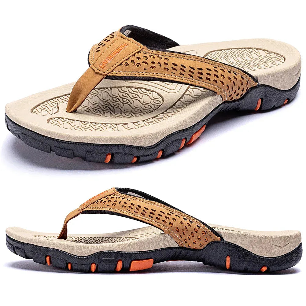 Supportive athletic flip flops arch piece for men | WaveStride -1