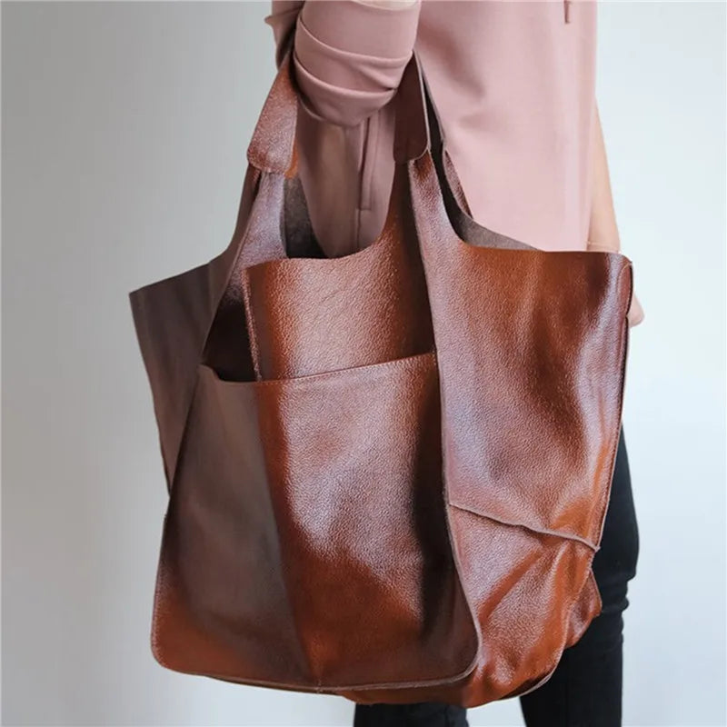 Vintage leather bag for women | Laura -3