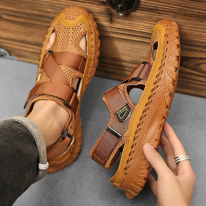 Closed-toe hiking sandals for men | Ravik -4