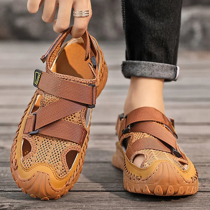 Closed-toe hiking sandals for men | Ravik -6
