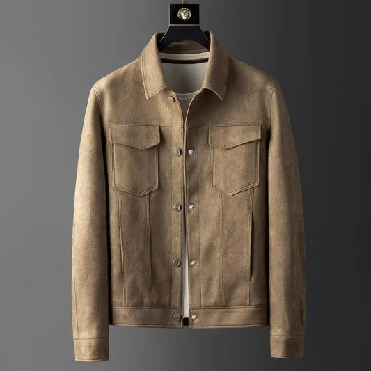 Classic suede everyday casual jacket for men | St. Clair -1