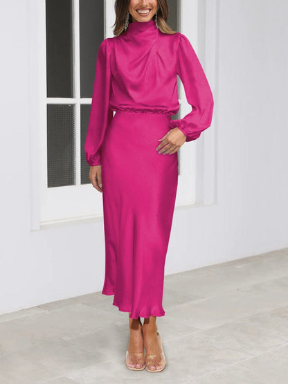 Elegant silk dress for women | Alessia -3