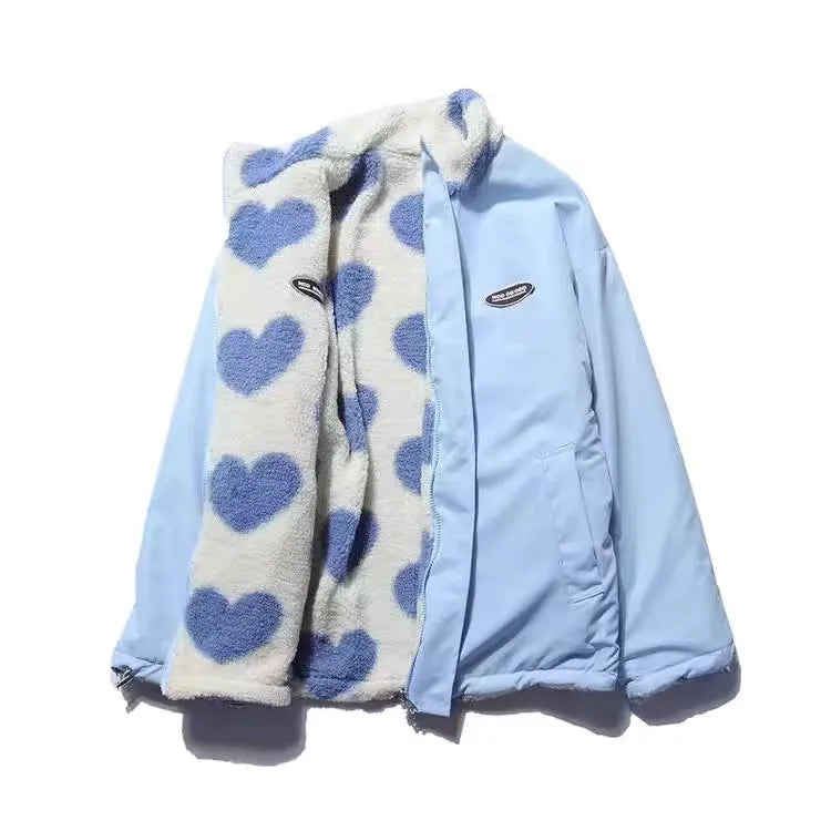 Parka double face forme cœur for women | Adeline -1