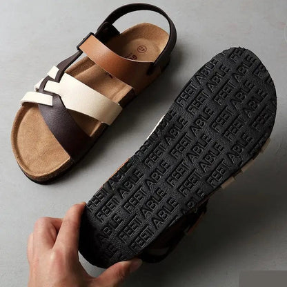 Classic comfort sandals with contoured footbed for men | Ottilie