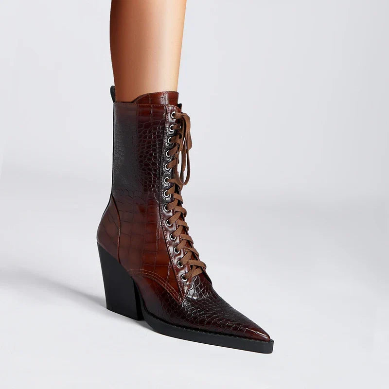 Izzy ryder lace-up boots for women | Marlowe -1
