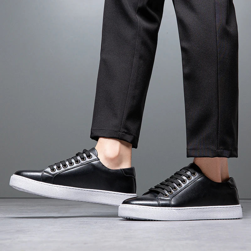 Leather casual trainer for men | Marco -6