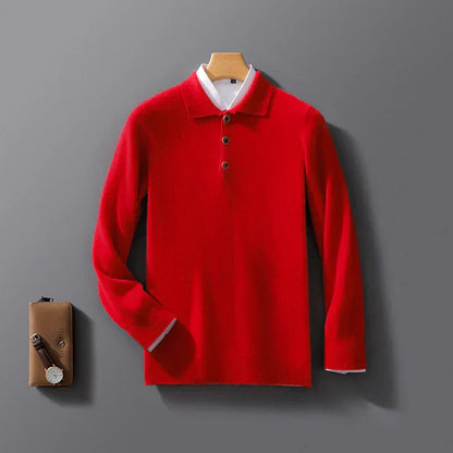 Classic cashmere everyday polo shirt for men | Belford -5