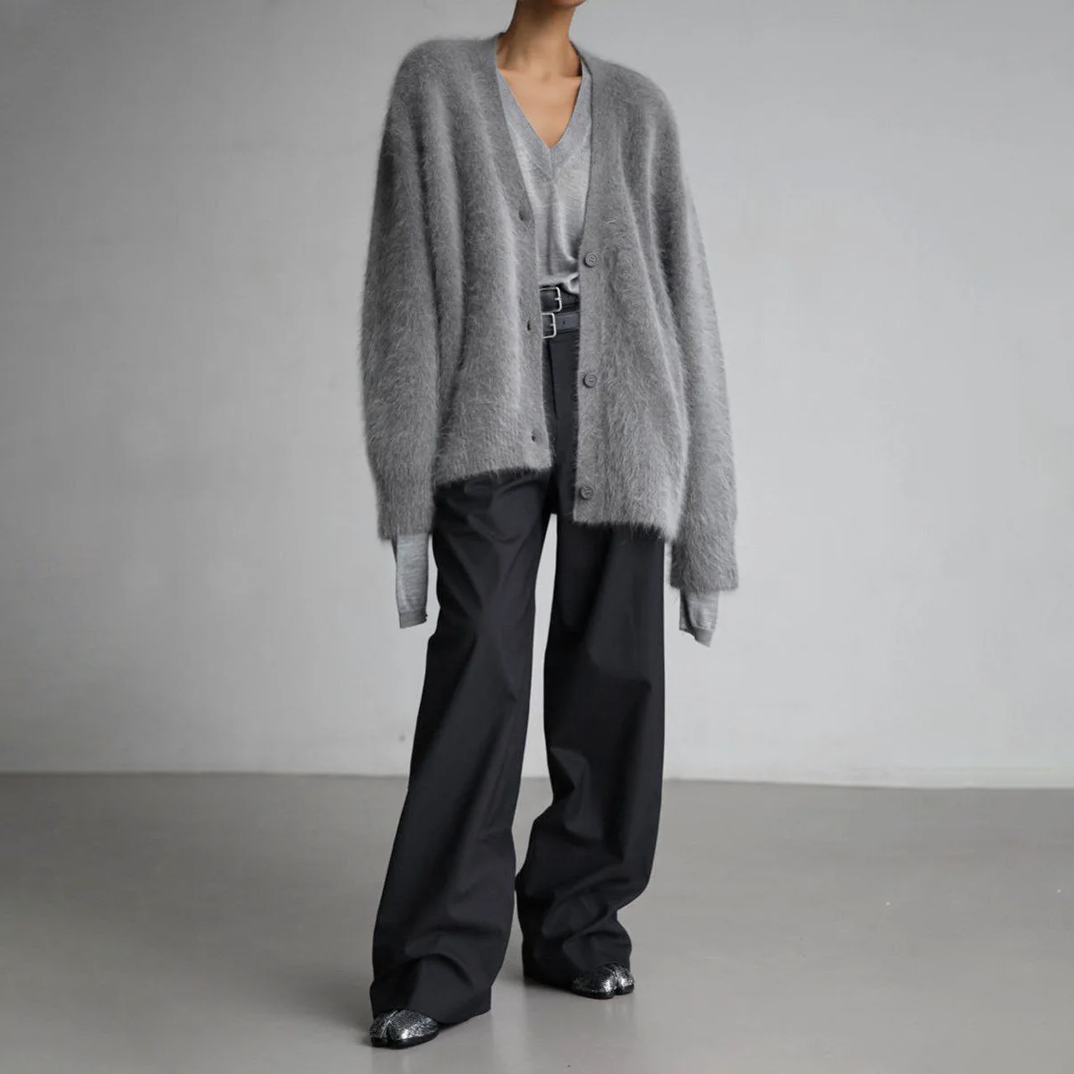 Soft cashmere cardigan for women | Crystal -5