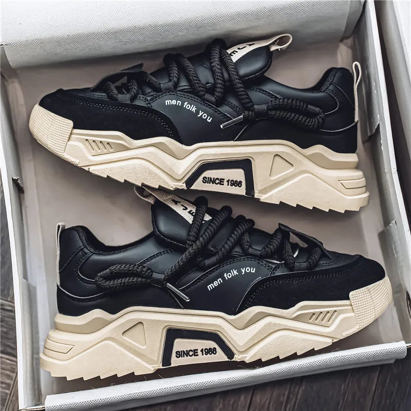 Classic leather low-top everyday trainers for men | Matteo -9