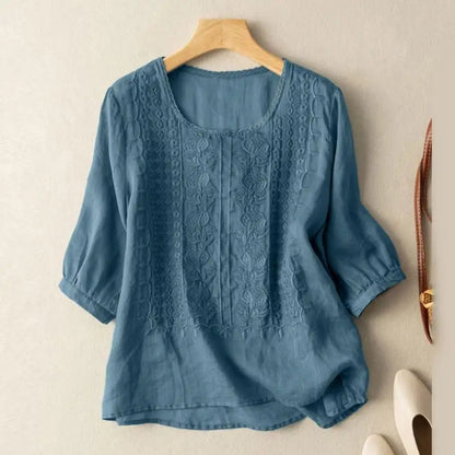 Elegant embroidered blouse for women -3