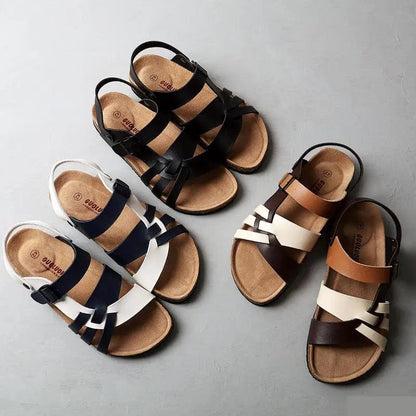 Aurelle Astrid orthopaedic leather sandals for women