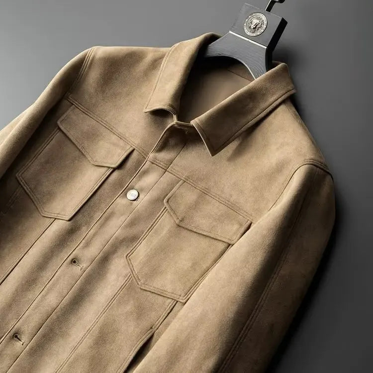 Classic suede everyday casual jacket for men | St. Clair -13