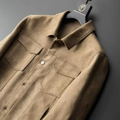 Classic suede everyday casual jacket for men | St. Clair -13