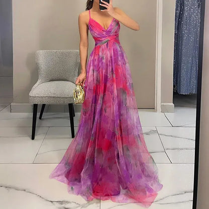 Elegant floral summer dress for women | Marcelline -5