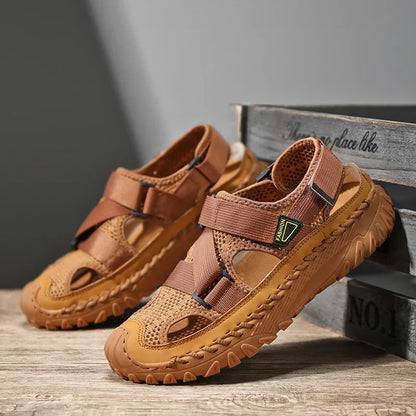 Closed-toe hiking sandals for men | Ravik -1