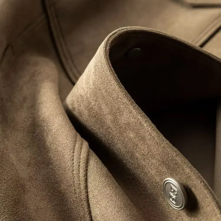Classic suede everyday casual jacket for men | St. Clair -17