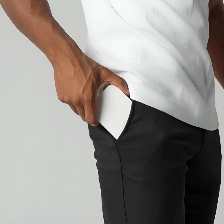 Modern fit flex chino trousers for men -3
