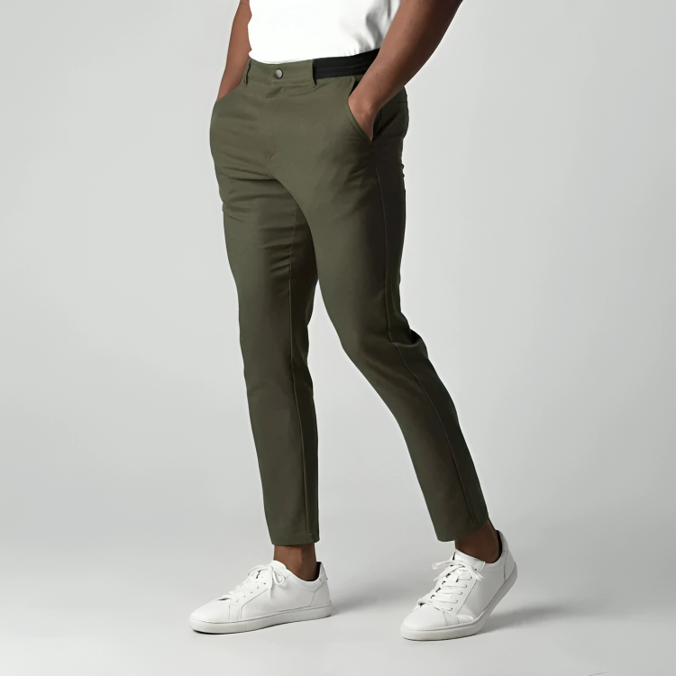 Modern fit flex chino trousers for men -6