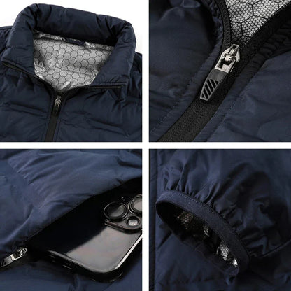 Quilted high collar winter jacket for men | Arcton -3
