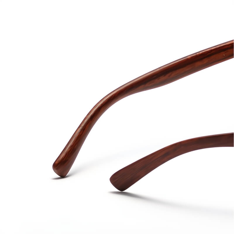 Wood-frame tinted sunglasses for men | Solvik -4