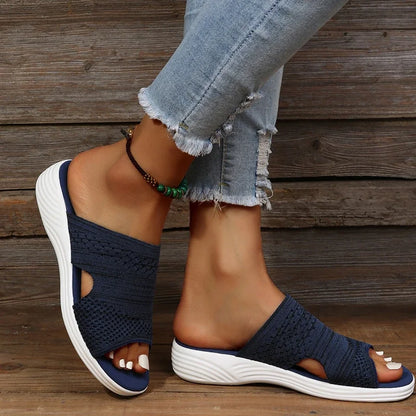 Plush orthopedic sandals for women -4