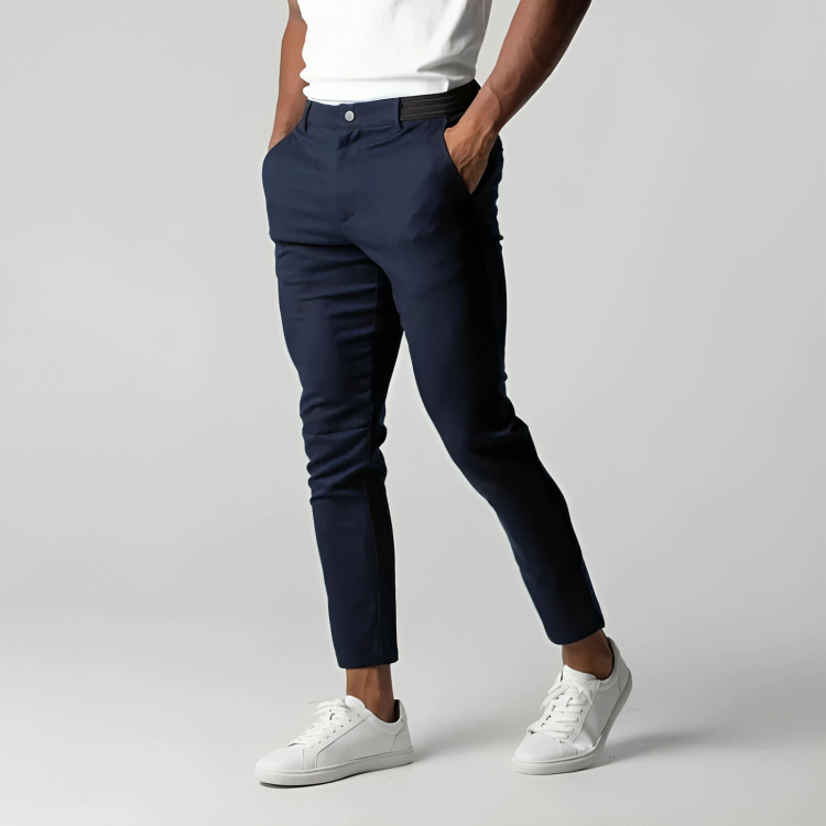 Modern fit flex chino trousers for men -5
