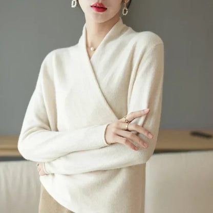 Soft cashmere crewneck jumper for women | Novelle -6