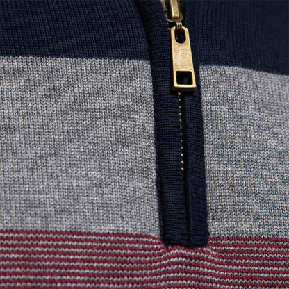 Classic quarter-zip everyday jumper for men | Burk -12