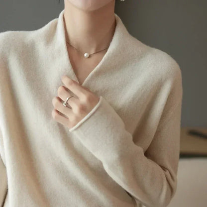 Soft cashmere crewneck jumper for women | Novelle -4