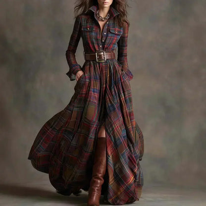 Classic relaxed everyday maxi dress for women | Althea -1