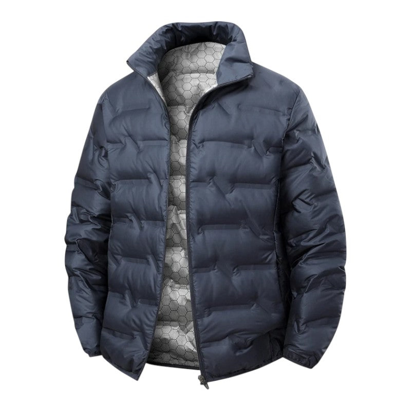 Quilted high collar winter jacket for men | Arcton -1