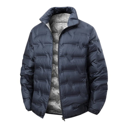 Quilted high collar winter jacket for men | Arcton -1