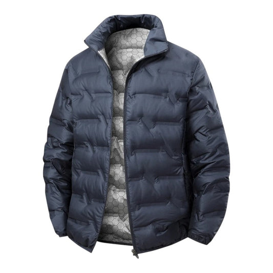 Quilted high collar winter jacket for men | Arcton -1