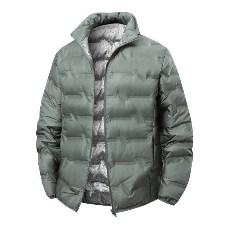Quilted high collar winter jacket for men | Arcton -4