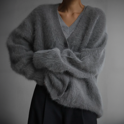 Soft cashmere cardigan for women | Crystal -2