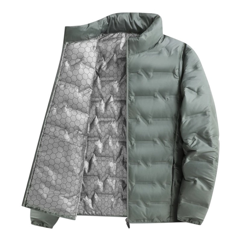 Quilted high collar winter jacket for men | Arcton -5