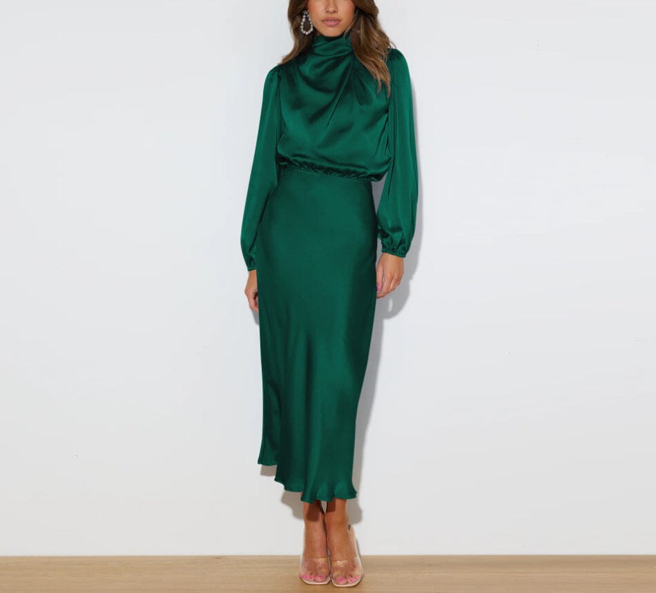 Elegant silk dress for women | Alessia -1