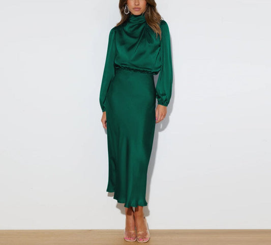 Elegant silk dress for women | Alessia -1