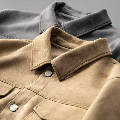 Classic suede everyday casual jacket for men | St. Clair -16