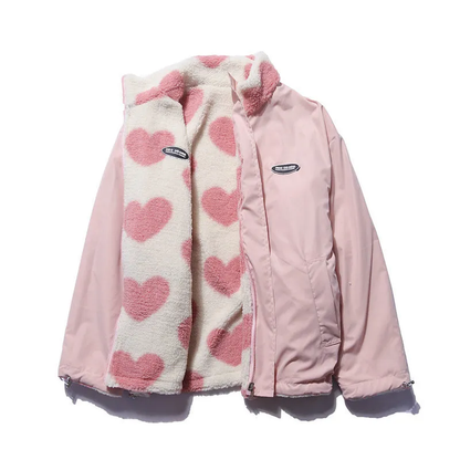 Parka double face forme cœur for women | Adeline -3
