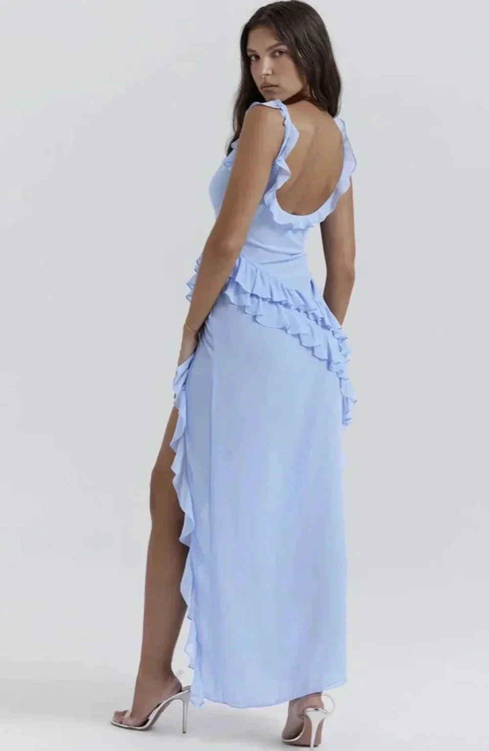 Maxi dress slit for women | Alessia -7